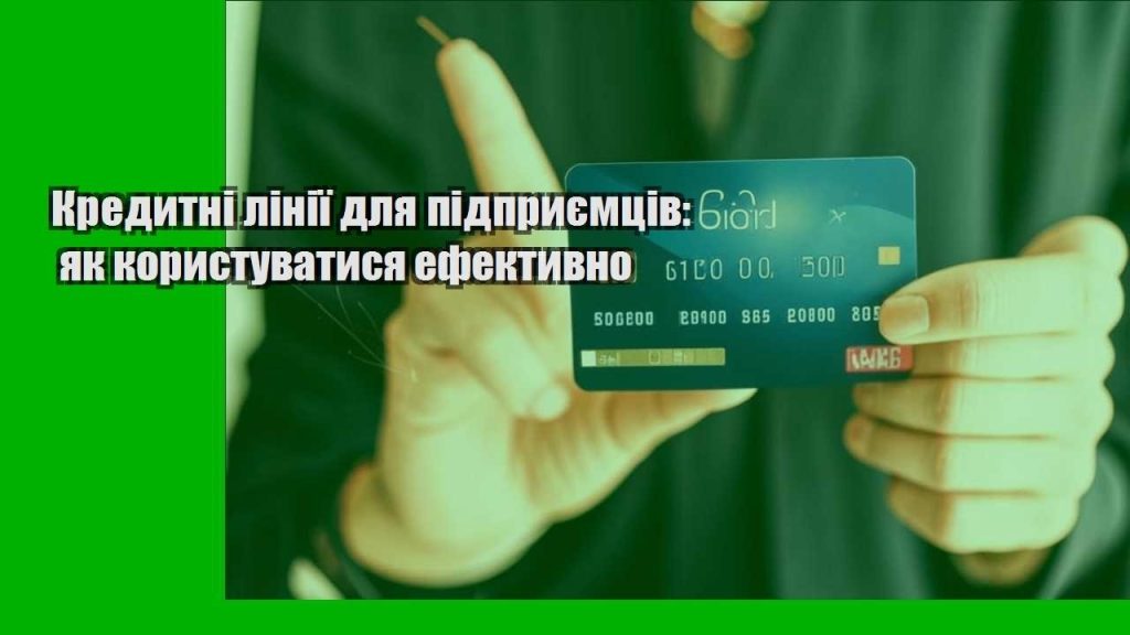 kredytni liniyi dlya pidpryyemcziv yak korystuvatysya efektyvno