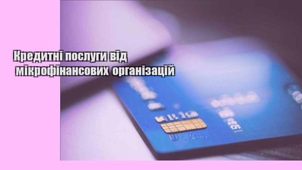 kredytni poslugy vid mikrofinansovyh organizaczij