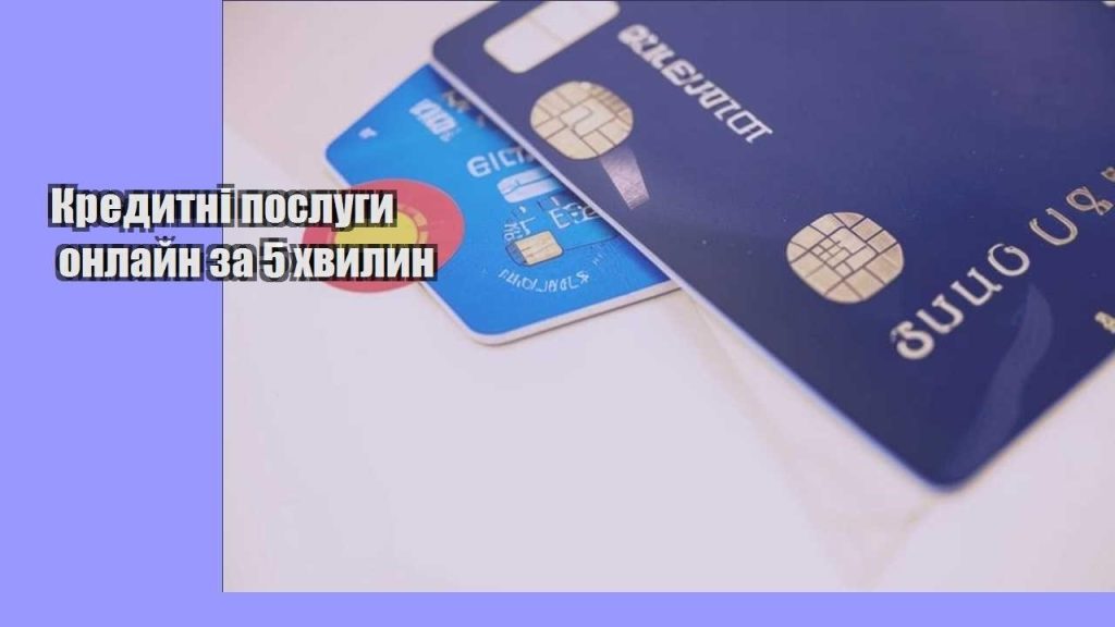 kredytni poslugy onlajn za 5 hvylyn