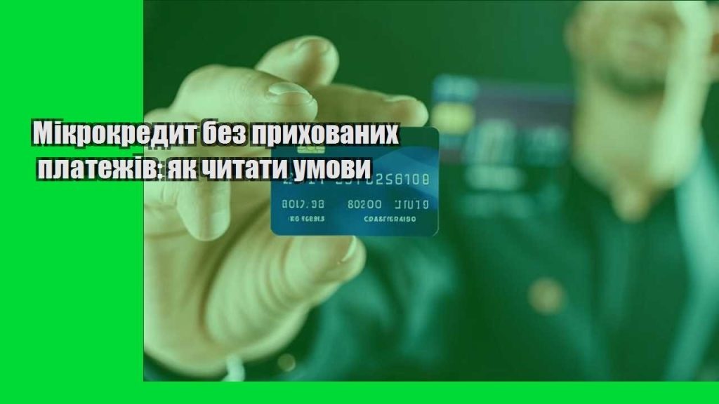 mikrokredyt bez pryhovanyh platezhiv yak chytaty umovy