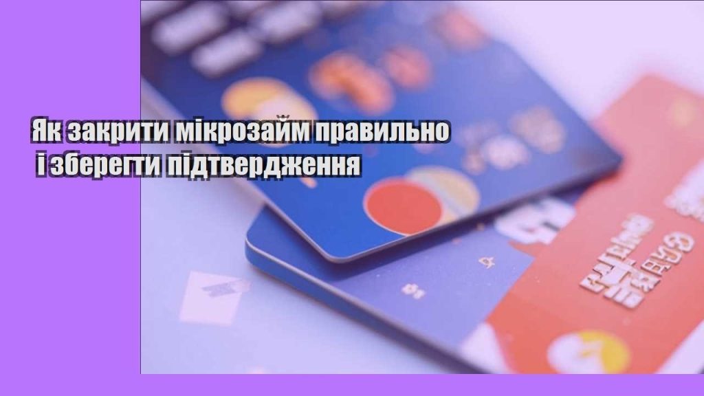 yak zakryty mikrozajm pravylno i zberegty pidtverdzhennya
